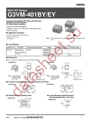 G3VM-401BY datasheet  